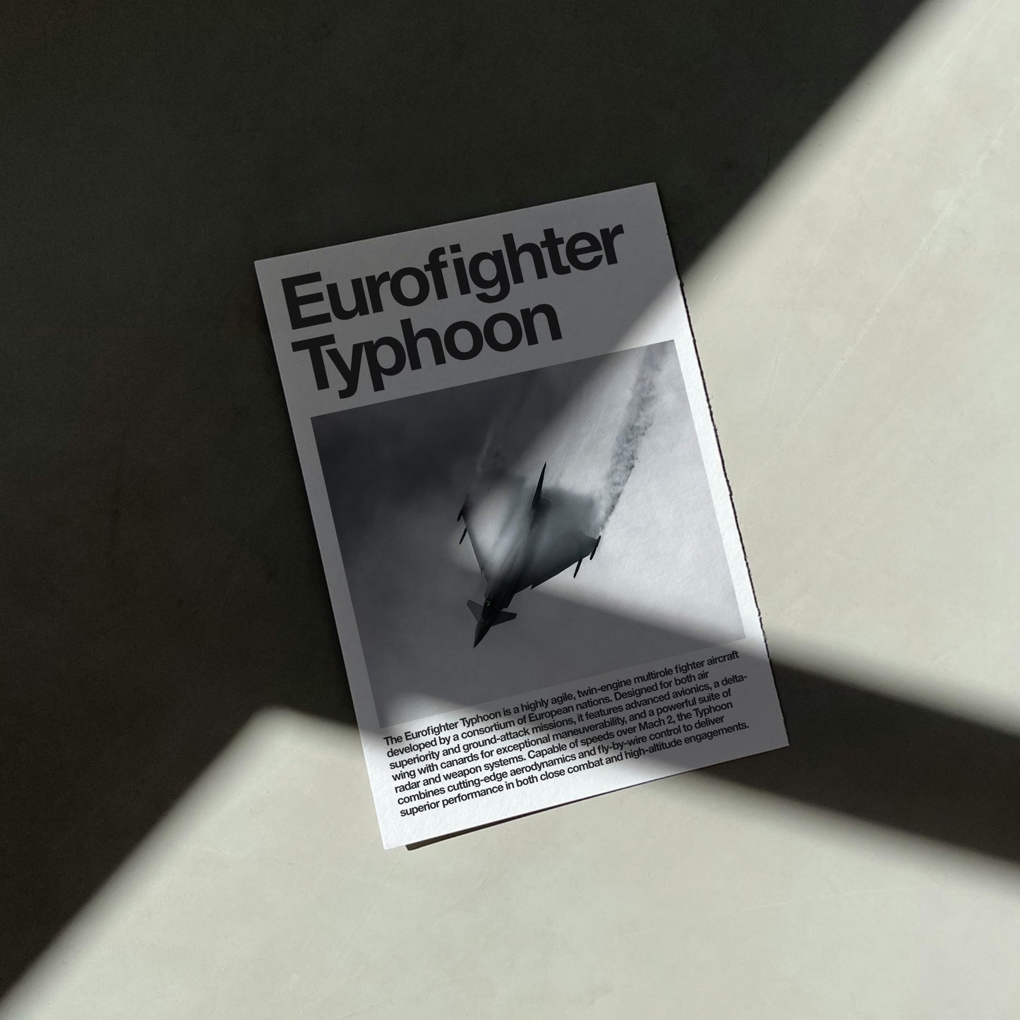 Eurofighter Typhoon Aircraft Art Print